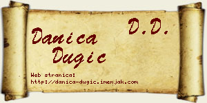 Danica Dugić vizit kartica